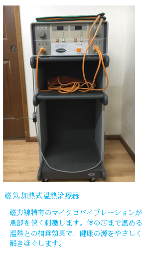 磁気加熱式温熱治療器